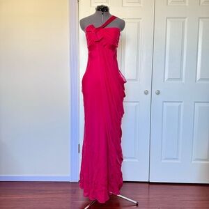 ABS Allen Schwartz Empire Waist Silk Gown